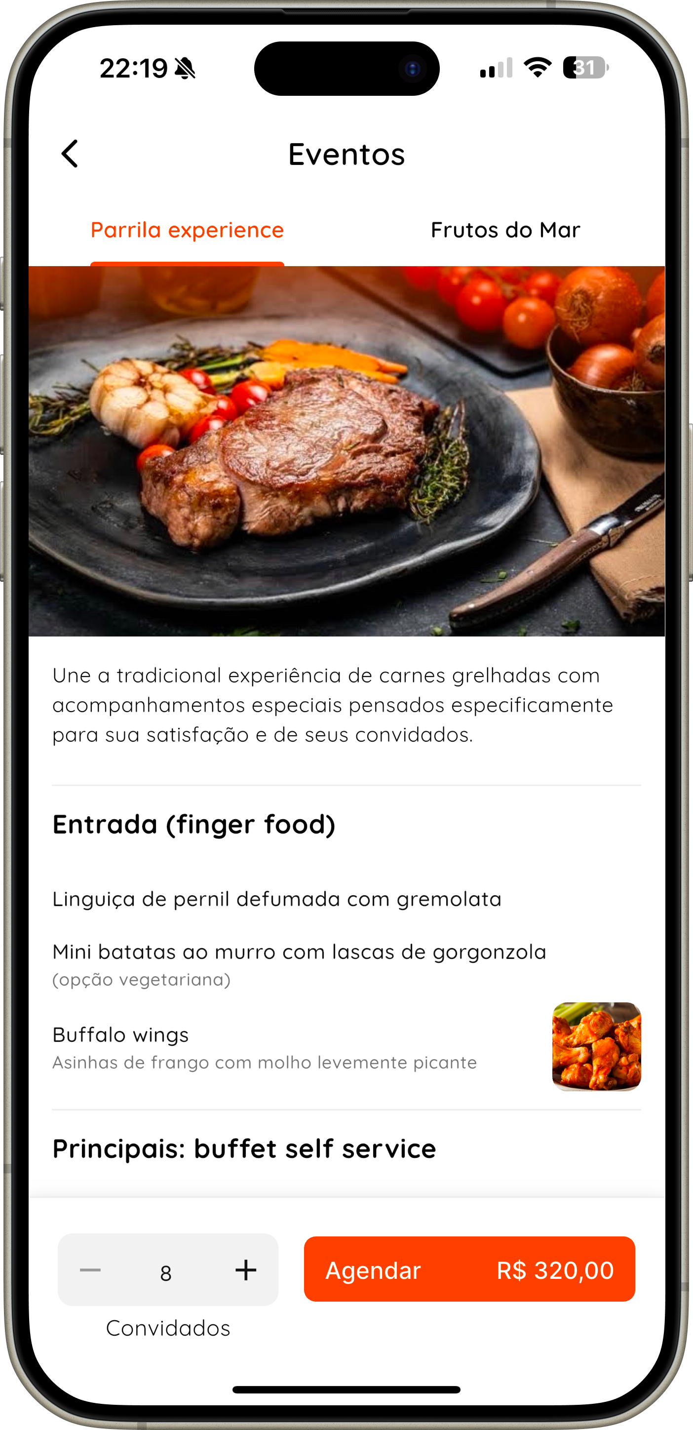 Explore pratos e chefs no myChef app